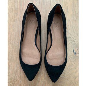 NEW Joie Black Suede Flats - Size 37 EU